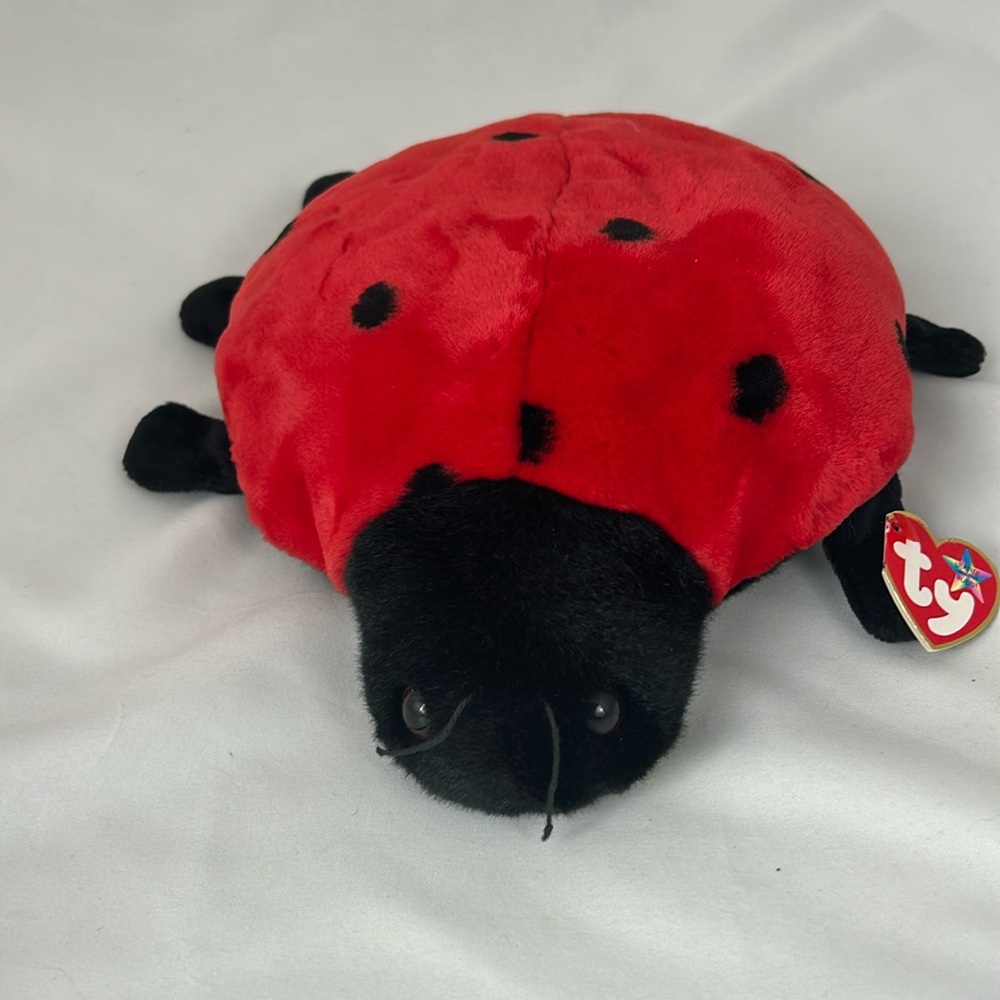 NWT Ty Beanie Baby Large Beanie Ladybug EUC